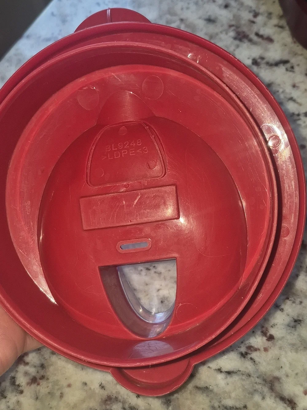 Hamilton Beach Max800 - Replacement Lid Red/Clear Flip Spout Plastic- Fit Ninja